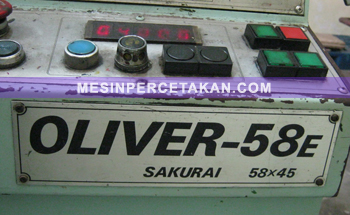Oliver 58E panel